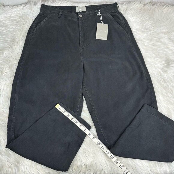 Everlane Women’s NWT Muted Black The Tencel Relaxed Chino Luxury Pant 14/W35/L28 - Picture 12 of 12